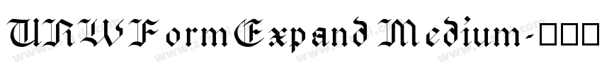 URWFormExpand Medium字体转换 URWFormExpand Medium字体转换